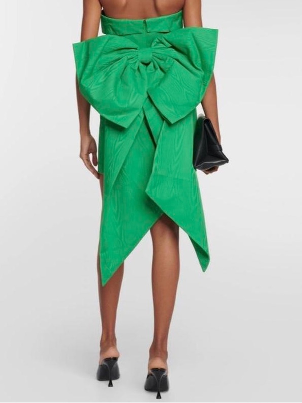 Rebecca Vallance Abigail Crepe Mini Dress in Emerald Green - Picture 2 of 6